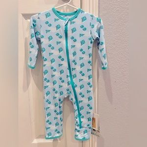 Kickee pants zipper romper